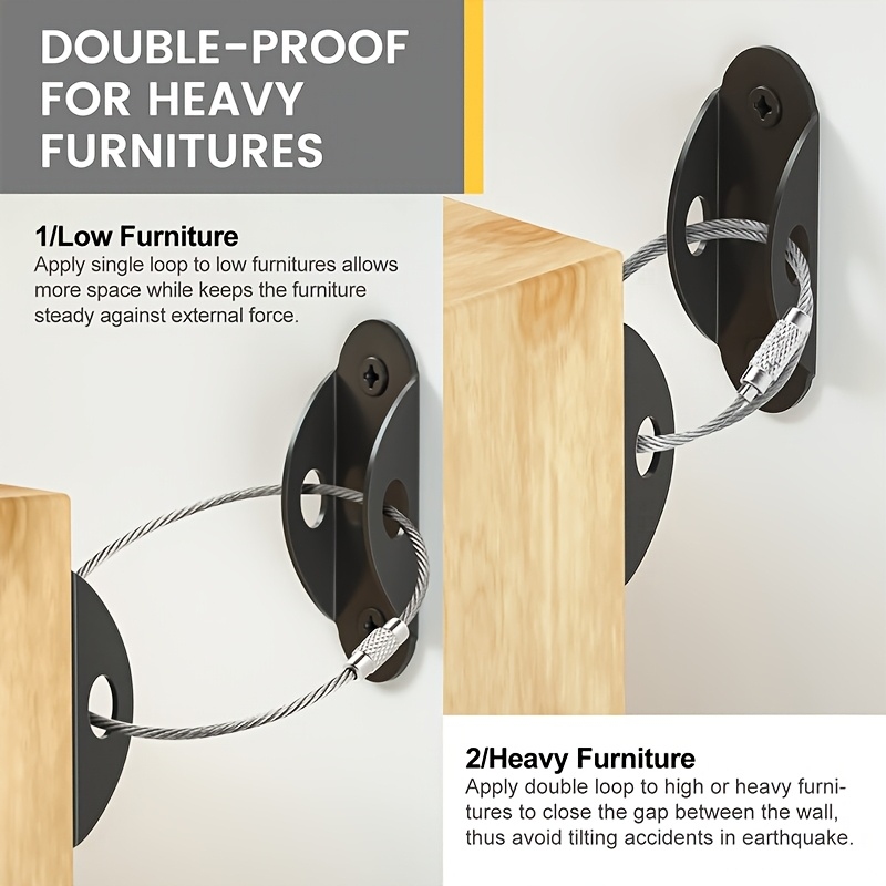 Furniture Wall Anchors with An - Earthquake Anchor Strap recension och pris