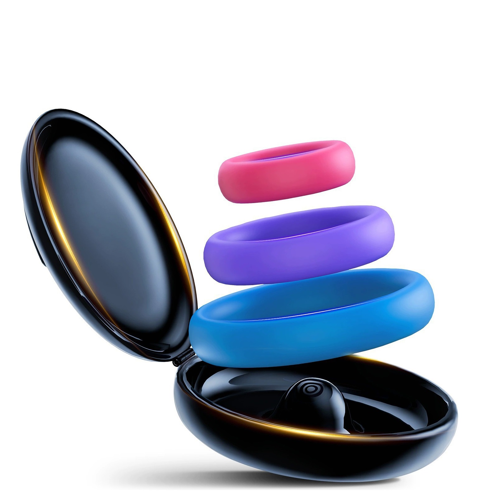 3pcs Silicone Cock Ring With P - Medicine Cabinet Lock recension och pris